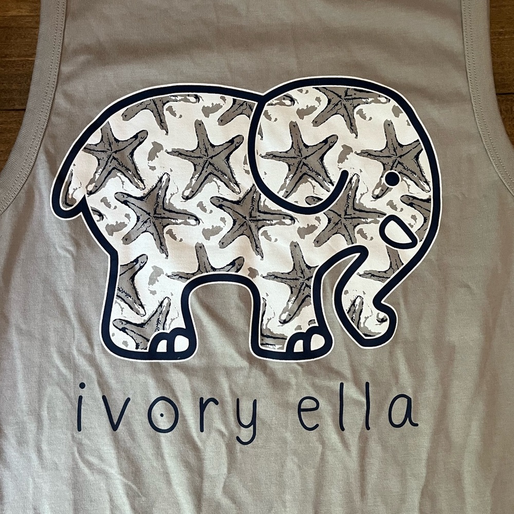 Women’s Ivory Ella Tank Top, Women’s Ivory Ella Shirt Size Small